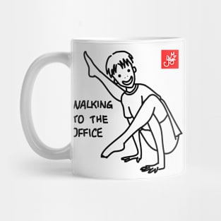 WALKING TO THE OFFICE (YOGA) Mug